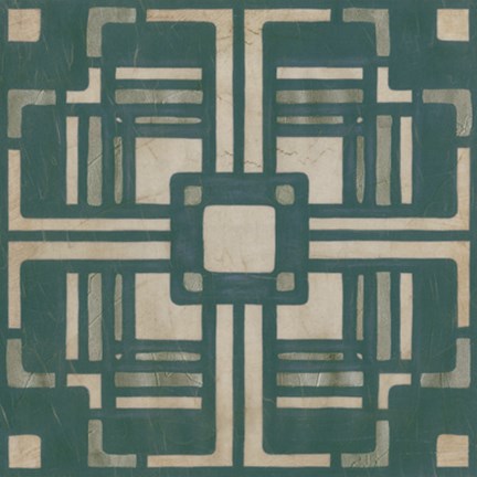 Framed Deco Tile I Print