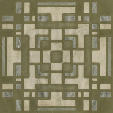 Framed Deco Tile III Print