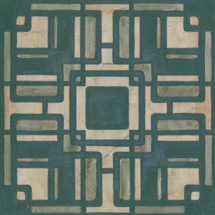 Framed Deco Tile IV Print