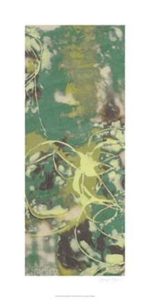 Framed Entwined Emerald III Print