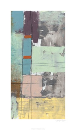 Framed Pastel City IV Print