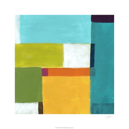 Framed City Square I Print