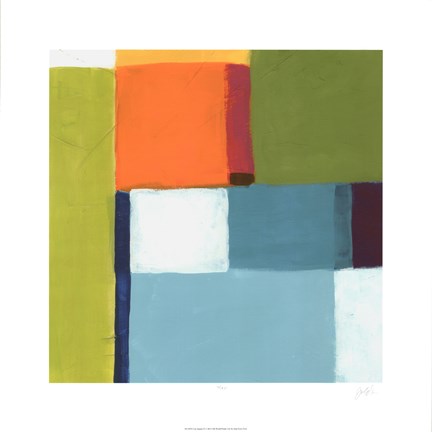 Framed City Square II Print