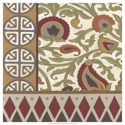 Framed Non-Embellished Turkish Garden III Print