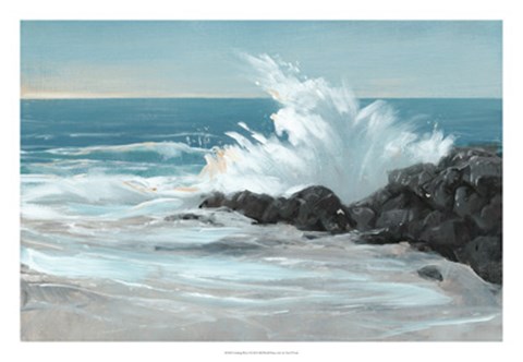 Framed Crashing Wave I Print