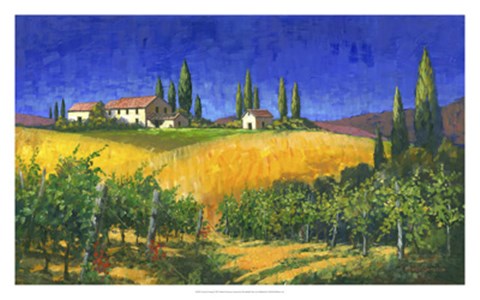 Framed Tuscan Evening Print