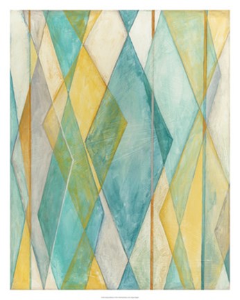 Framed Diamond Illusion I Print