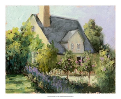 Framed Cotswold Cottage I Print