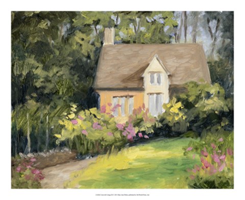 Framed Cotswold Cottage III Print