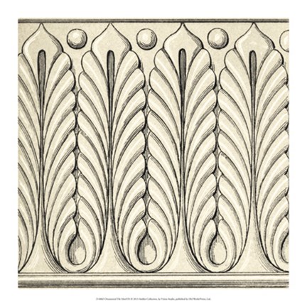 Framed Ornamental Tile Motif IX Print