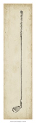 Framed Vintage Golf Clubs II Print