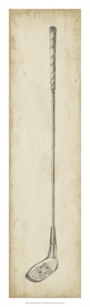 Framed Vintage Golf Clubs IV Print