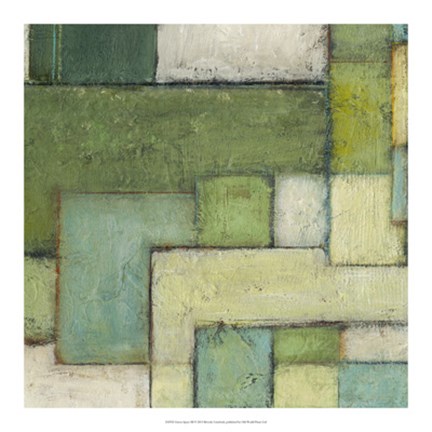 Framed Green Space III Print