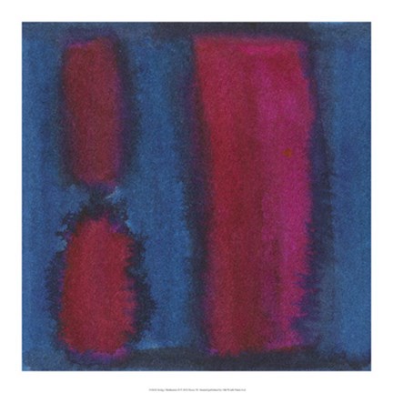 Framed Indigo Meditation II Print