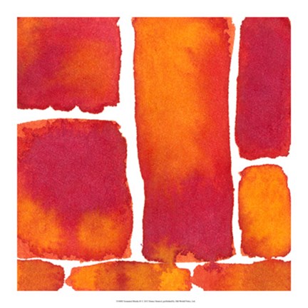 Framed Saturated Blocks II Print