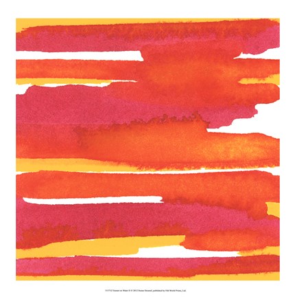 Framed Sunset on Water II Print