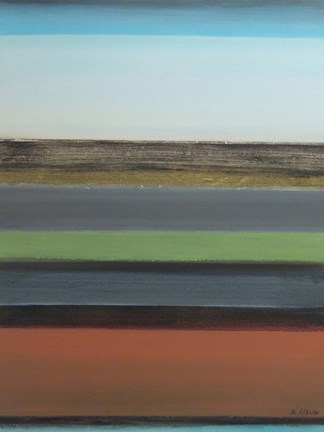 Framed Peaceful Green I Print