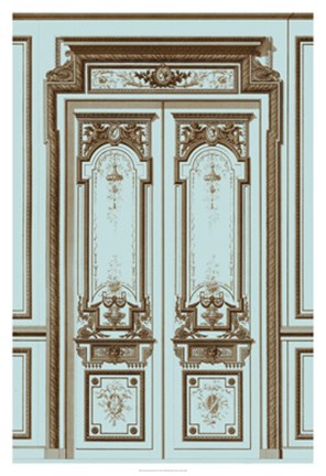 Framed French Salon Doors II Print