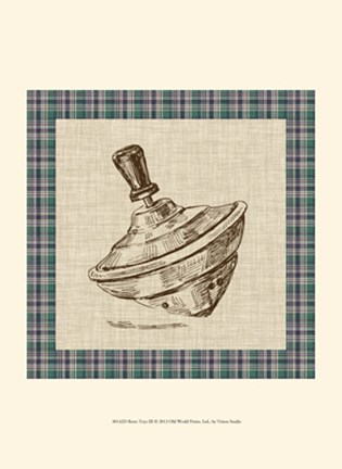 Framed Retro Toys III Print