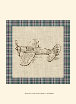 Framed Retro Toys IV Print