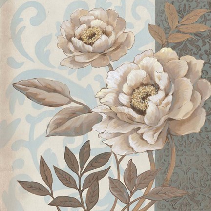 Framed Small Parisian Peony I Print