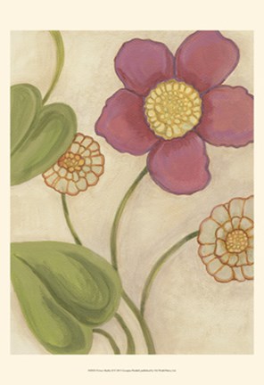 Framed Flower Medley II Print