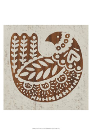 Framed Country Woodcut II Print