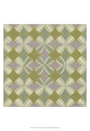 Framed Fleur de Vie Tile II Print