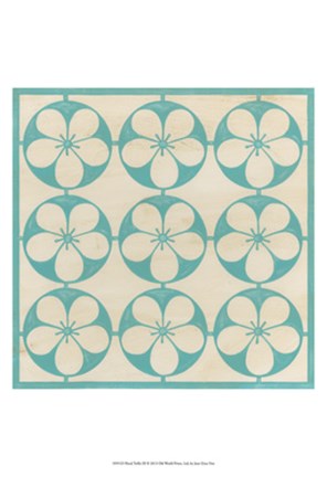 Framed Floral Trellis III Print