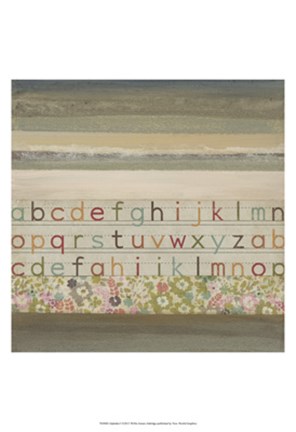 Framed Alphabet I Print