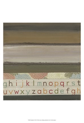 Framed Alphabet II Print