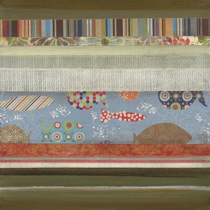 Framed Fantasy Fish III Print