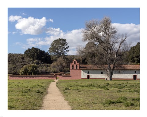 Framed La Purisima Mission, Lompoc, California Print