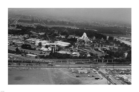 Framed Disneyland From The Air, 1964 Print