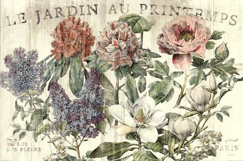 Framed Le Jardin Printemps Print