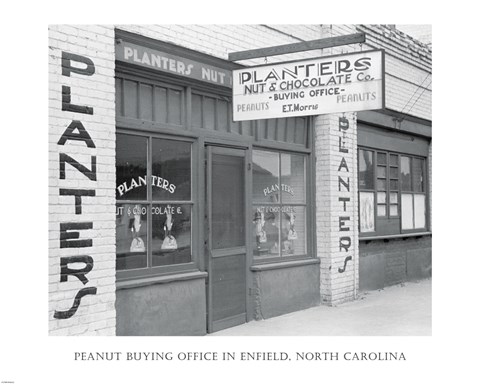 Framed Peanut Buying Office in Enfield, North Carolina Print
