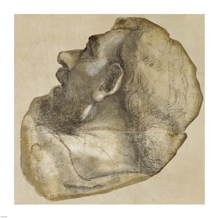 Framed Cartoon of the Head of Saint James Print