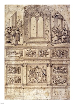 Framed Project for a Wall Decoration Print