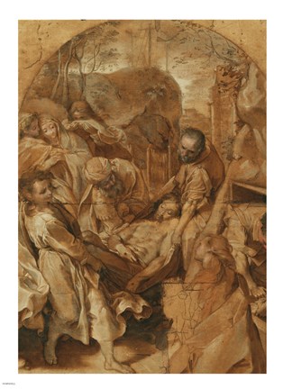 Framed Entombment Print