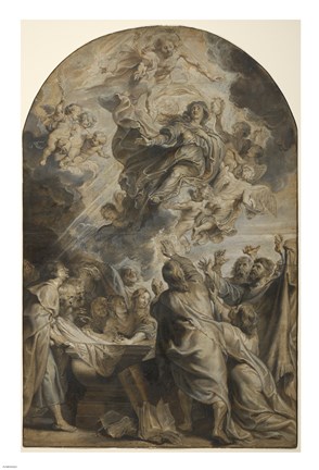 Framed Assumption of the Virgin Print