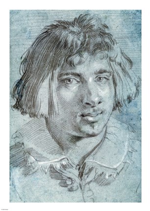 Framed Portrait of a Young Man Print