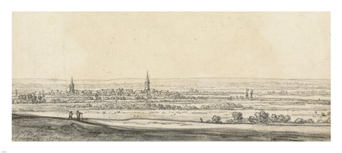 Framed View of the Rhine Valley Print