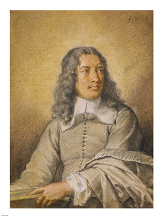 Framed Portrait of M. Quatrehomme du Lys Print