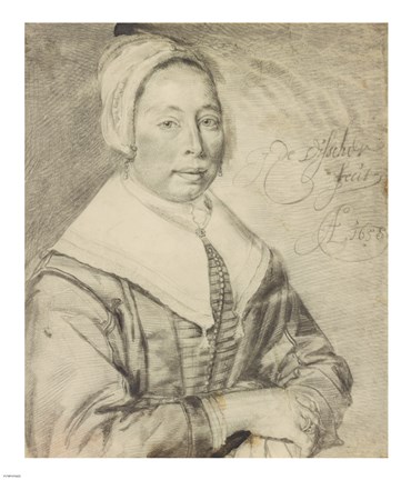 Framed Portrait of a Woman Print