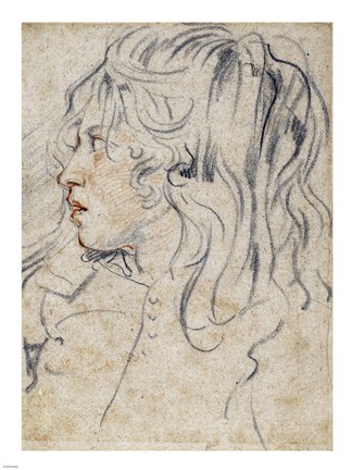 Framed Young Man Standing Print