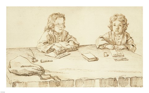 Framed Portraits of Serafino and Francesco Falzacappa Print