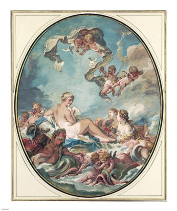 Framed Birth and Triumph of Venus Print