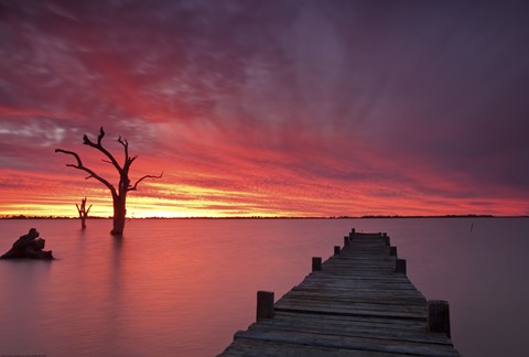 Framed Lake Charm 4 Print