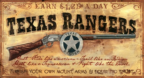 Framed Texas Rangers Print