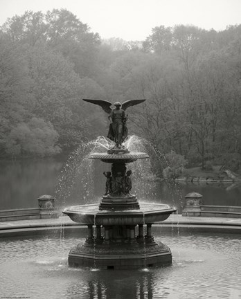 Framed Bathesda Fountain Small Print